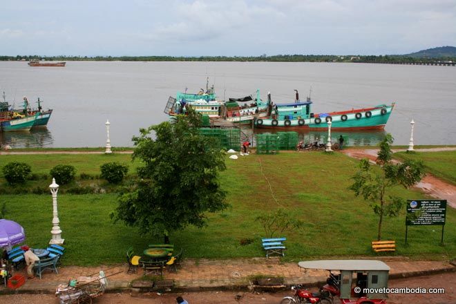 View of the Koh Kong riverside