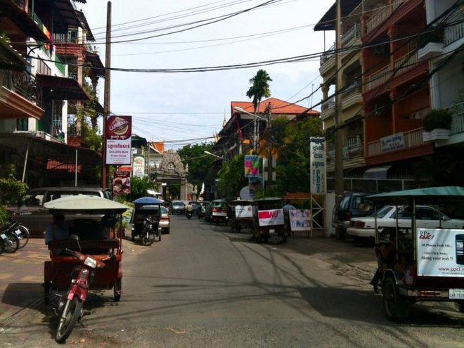 The view on Street 278, also know as the 'Golden Mile,' Phnom Penh