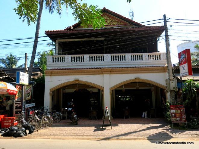 The outside of Rosy Guesthouse, Siem Reap