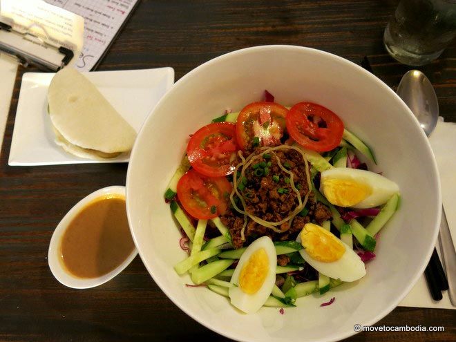 house noodles at Sesame Noodle Bar Phnom Penh