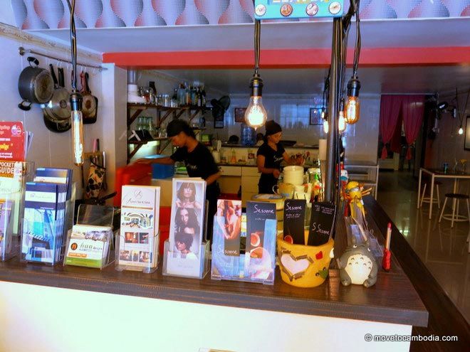 interior of Sesame Noodle Bar Phnom Penh