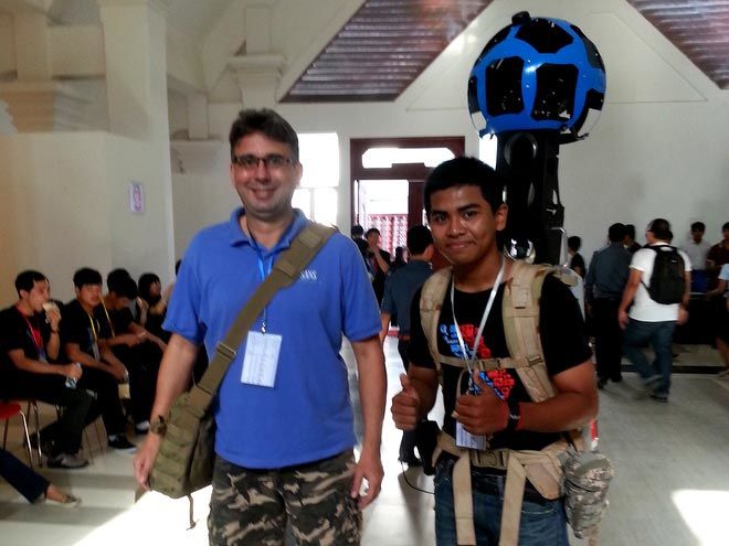 Paul Harper Cambodia with Google Street View mapper