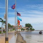 American flag in Cambodia