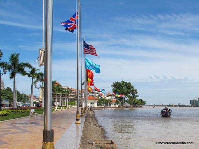 American flag in Cambodia