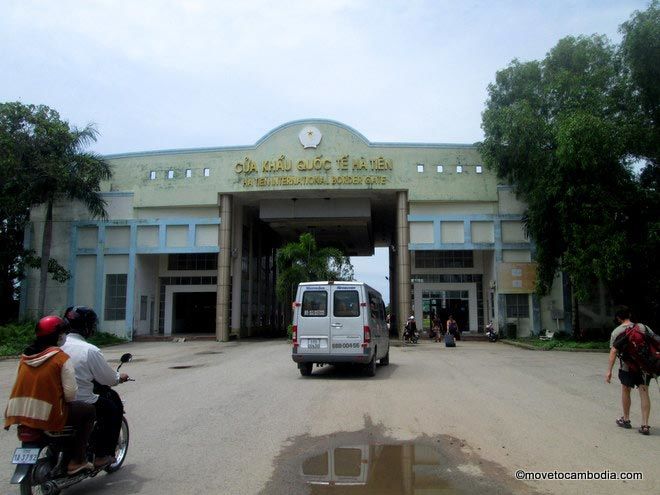 The Cambodia-Vietnam border crossing