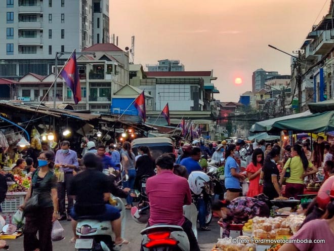 Russian Market Phnom Penh coronavirus