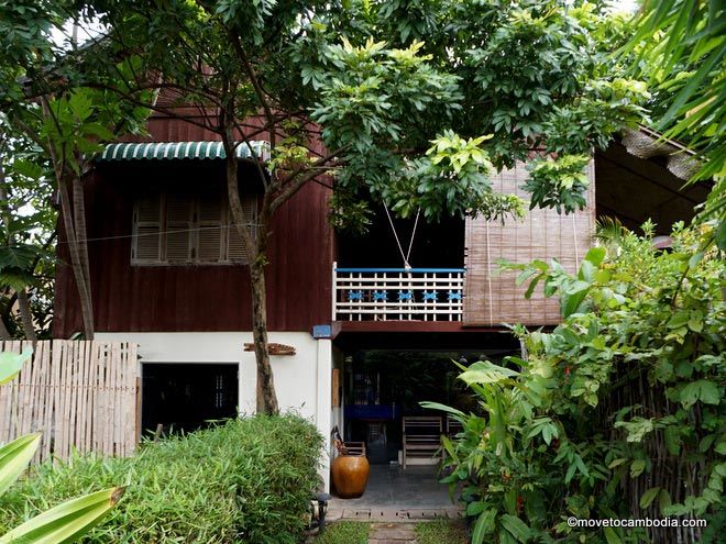 Cambodian wooden house