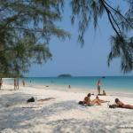 lazing on the beach at Koh Rong