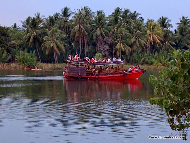 Kampot sunset river cruise