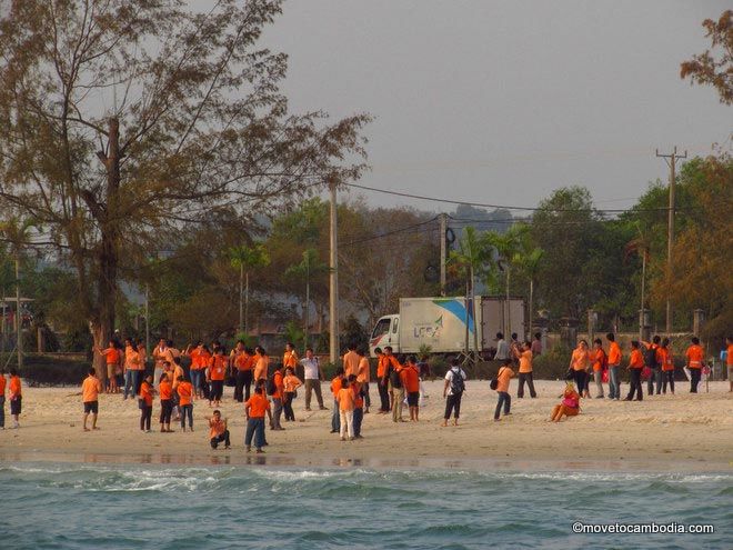 Otres bus tour tourists Sihanoukville