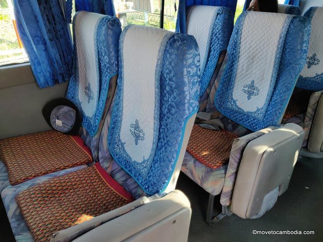 Mekong Express mini bus interior