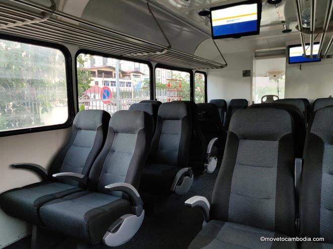 Phnom Penh airport train interior