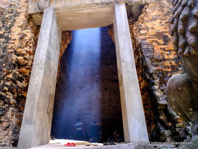 Sambor Prei Kuk temples being used as active religious sites