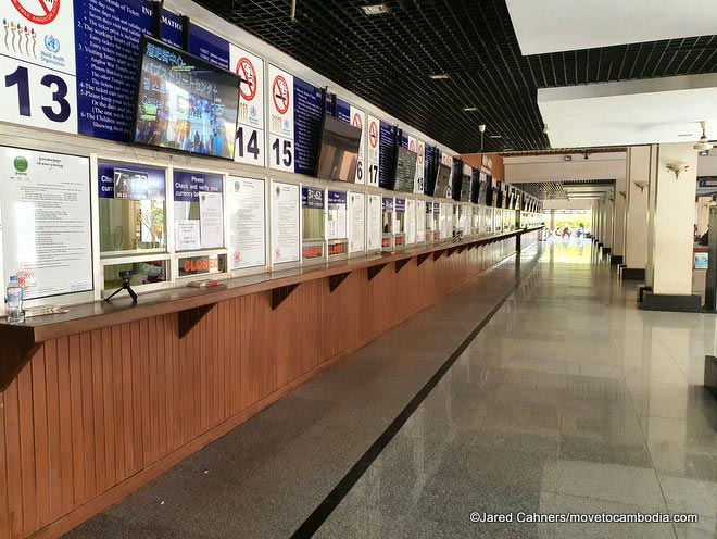 Angkor ticket booth, empty