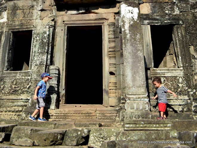 Angkor Wat with kids