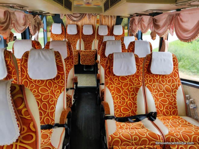 Travelmart Bangkok Siem Reap bus interior