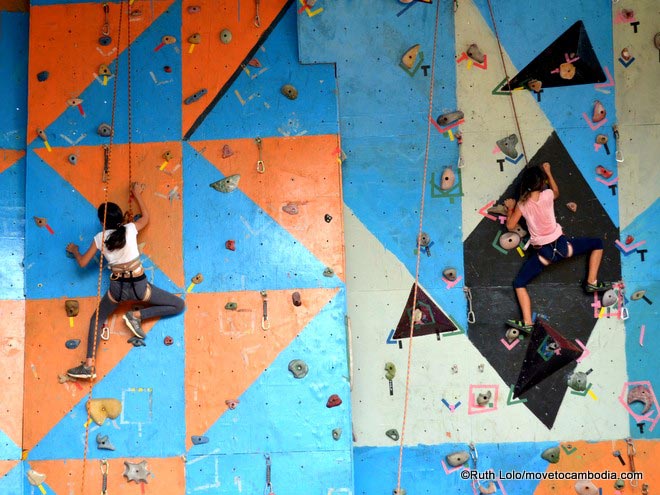 climbing wall Siem Reap